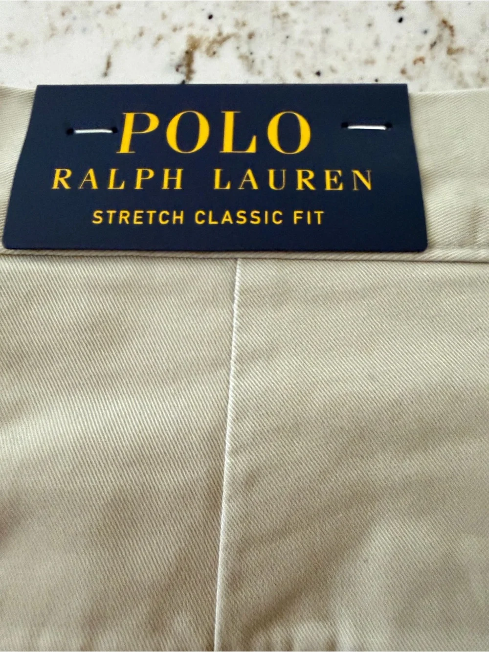 Polo by Ralph Lauren Light Khaki Flat-Front Men's Shorts